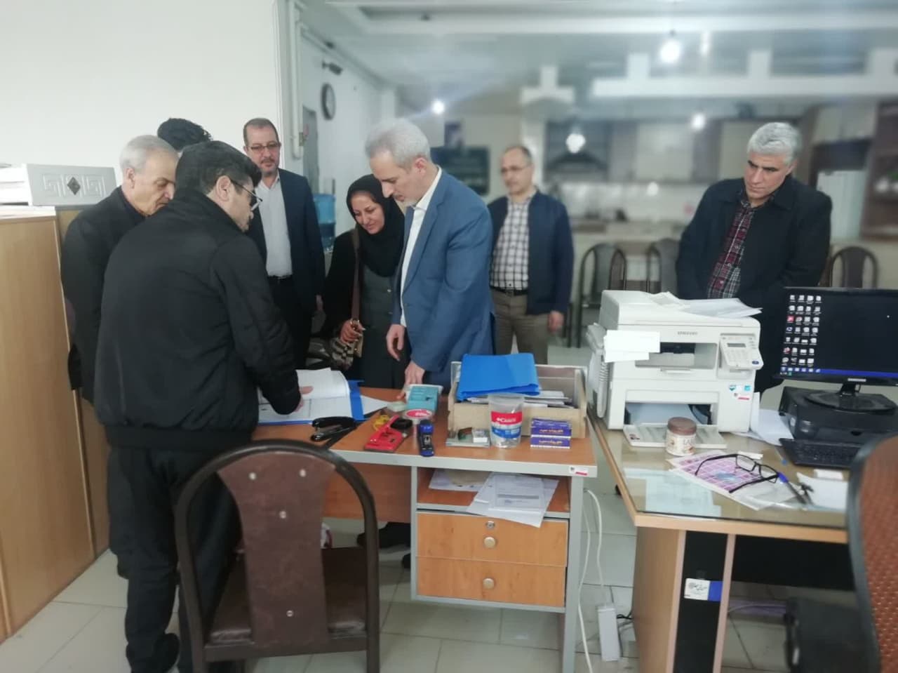 بازدید سرزده نماینده گان ثبت اسناد، دادگستری و دادستانی از اتحادیه املاک زنجان